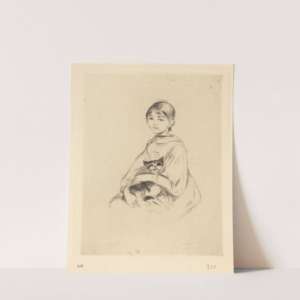 Little Girl with Cat (1888-1890) by Berthe Morisot