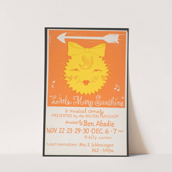 'Little Mary Sunshine.' a musical comedy directed by Ben Abadie by H. Edward Oliver