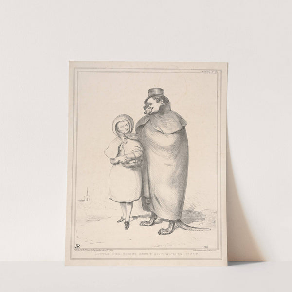 Little Red-Riding Hood’s meeting with the wolf (1835) by John Doyle