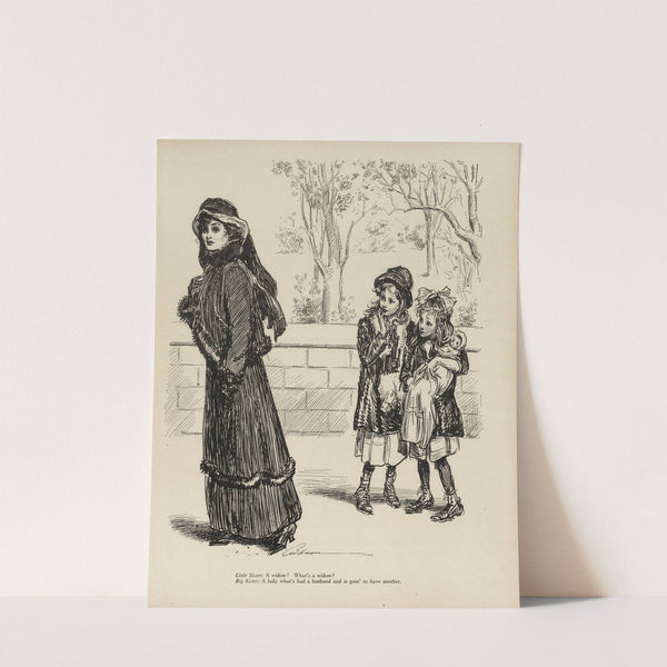 Little Sister; A Widow, Whats a Widow (1916) by Charles Dana Gibson