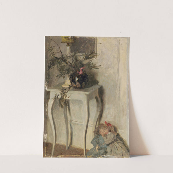 Little White Table by Fritz Burger