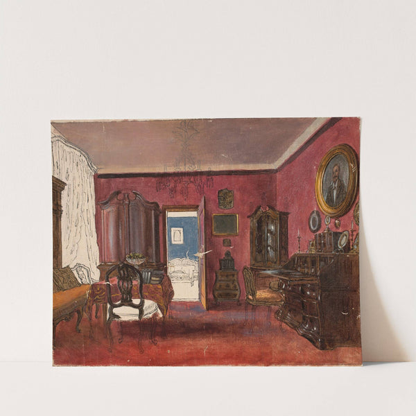 Living-room interior (1850) by Aleksander Gryglewski