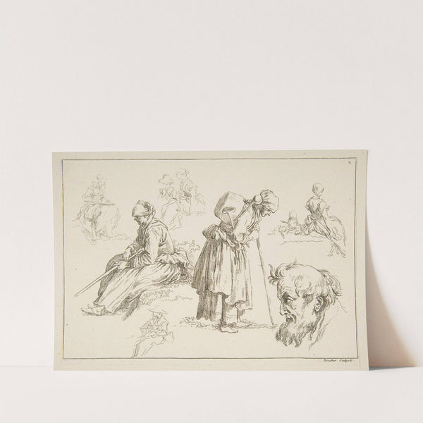 Livre d’étude d’après les desseins originaux de Blomart Pl.02 (1735) by François Boucher