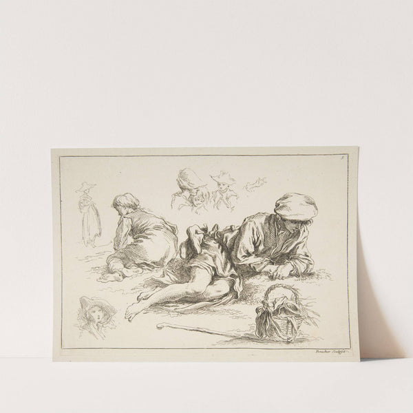 Livre d’étude d’après les desseins originaux de Blomart Pl.05 (1735) by François Boucher