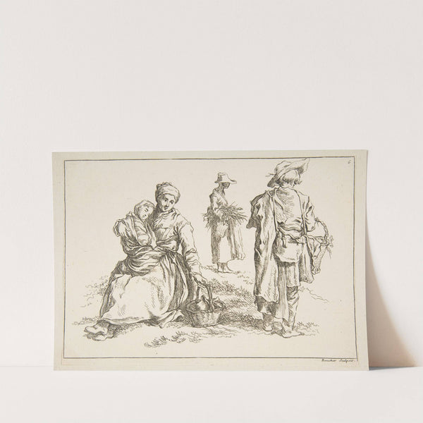 Livre d’étude d’après les desseins originaux de Blomart Pl.06 (1735) by François Boucher