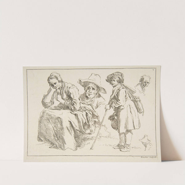 Livre d’étude d’après les desseins originaux de Blomart Pl.07 (1735) by François Boucher