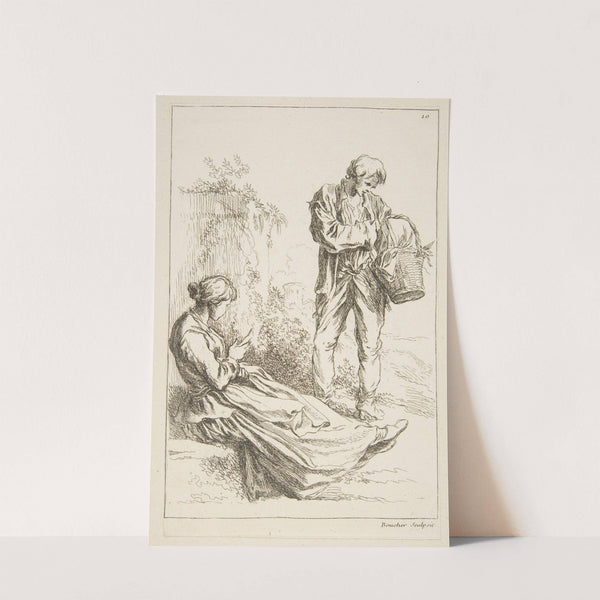 Livre d’étude d’après les desseins originaux de Blomart Pl.12 (1735) by François Boucher