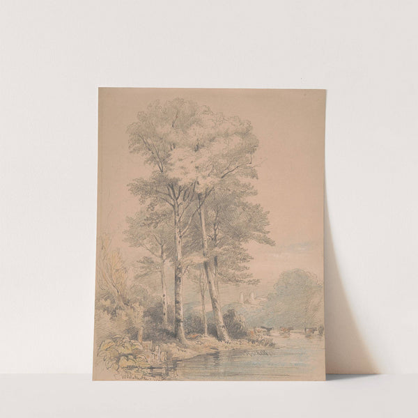 Llandovery Castle, South Wales (1829) by William Alfred Delamotte