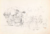 Loaded farm cart, two unharnessed horses (1881 - 1883)