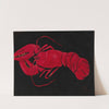 Lobster on Black Background (1940-1941) by Marsden Hartley
