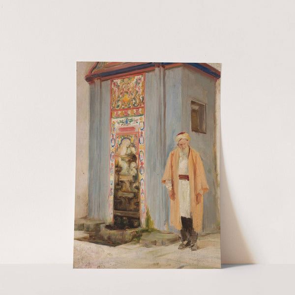 Local man by the fountain in Bakhchisaray. From the journey to Crimea by Jan Ciągliński