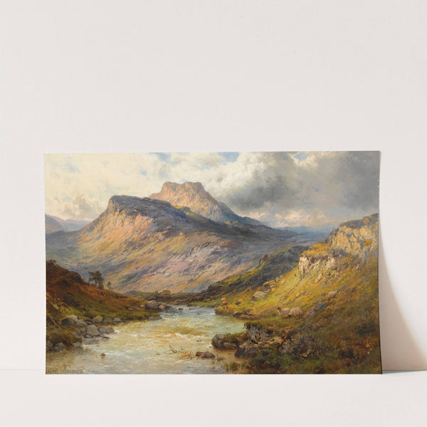 Loch Lomond; A Trout Stream Near Stirling by Alfred de Bréanski