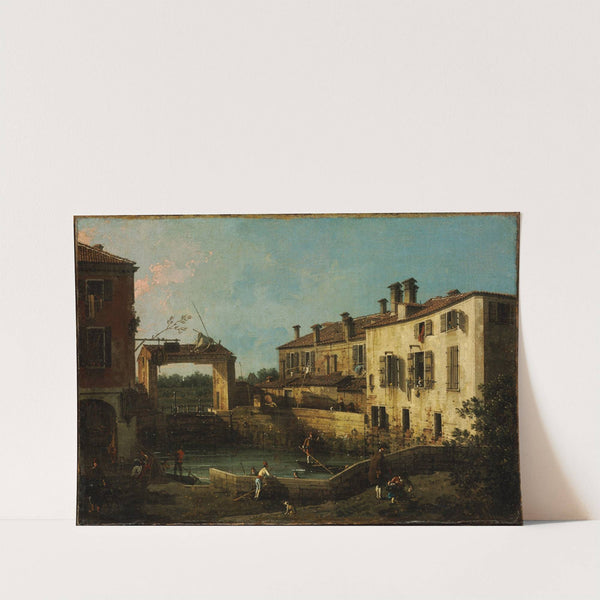 Lock near Dolo by Canaletto
