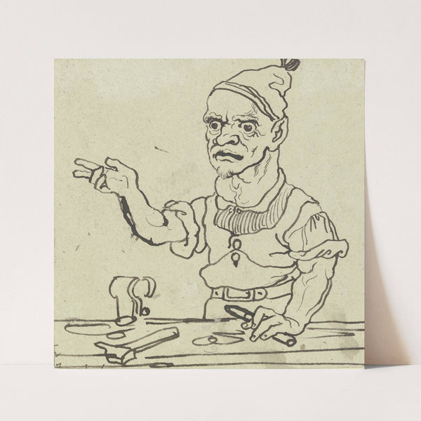 Locksmith at the vice by Hieronymus Hess