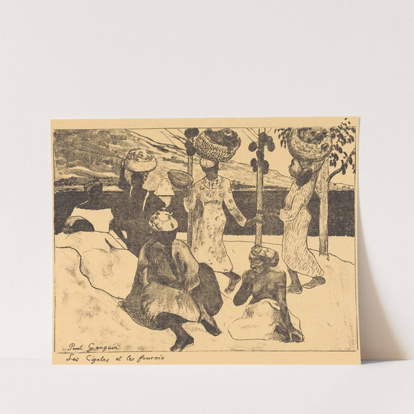 Locusts and Ants; A Memory of Martinique (Les cigales et les fourmis; Souvenir de la Martinique) (1889) by Paul Gauguin