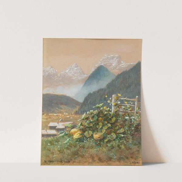 Lofer mit den Loferer Steinbergen by Vincenz Havlicek