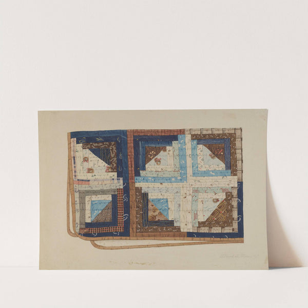 Log Cabin Quilt by Elbert S. Mowery