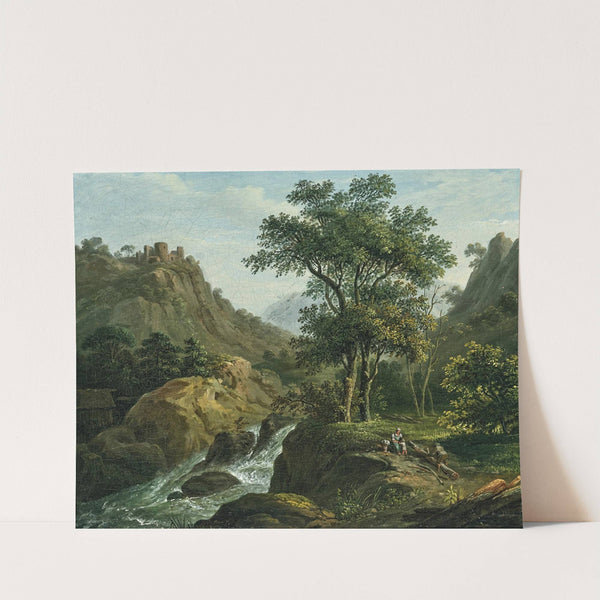 Loggers by a river by Matthias Rudolf Toma