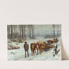 Loggers in Winter by Franz Xaver von Pausinger
