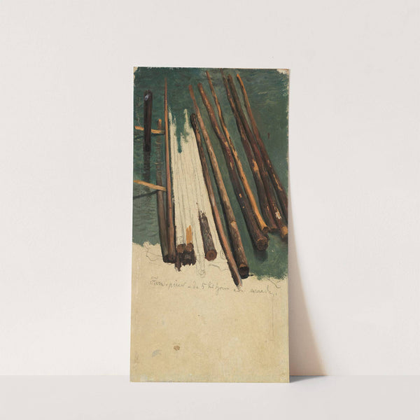 Logs at the Beach by Thomas Fearnley