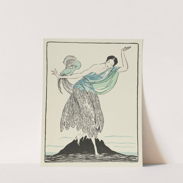 L'oiseau d'argent ; Robe du soir, composée d'une écharpe enveloppant le buste by L'Hom