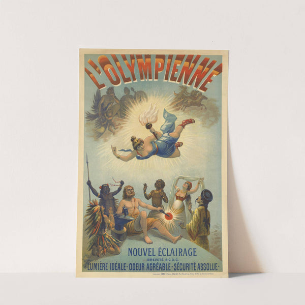 L’Olympienne, nouvel éclairage. lumière idéale, odeur agréable, sécurité absolue (1897) by Imp. Chaix