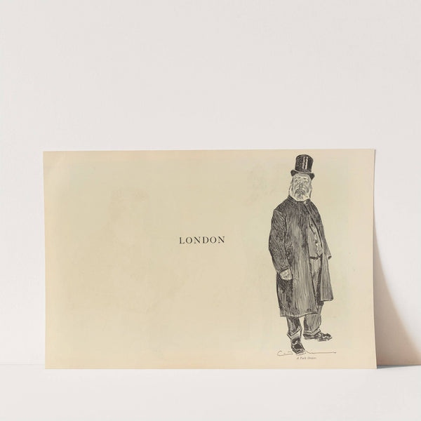 London. A park orator (1893-1900) by Charles Dana Gibson