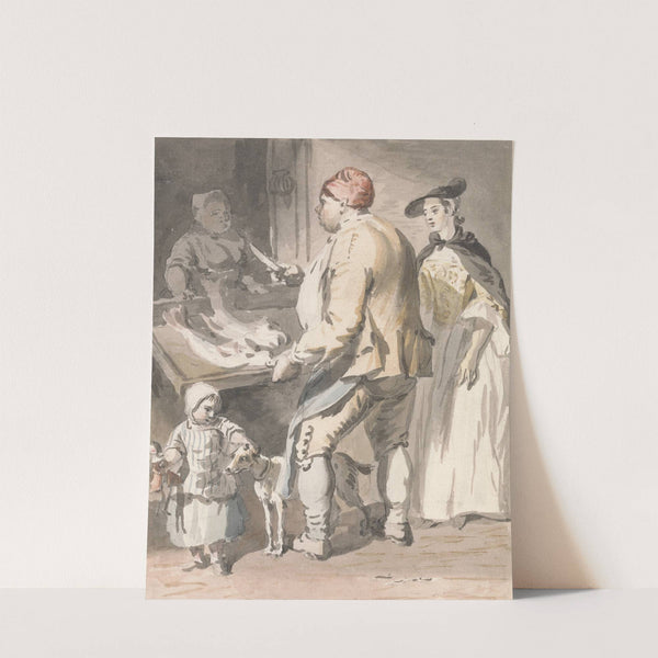 London Cries; A Fishmonger by Paul Sandby