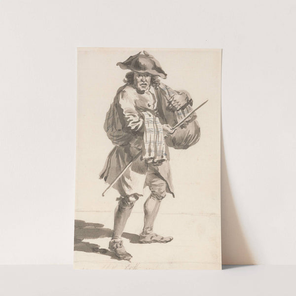 London Cries; A Man with a Bundle, Old Clothes by Paul Sandby