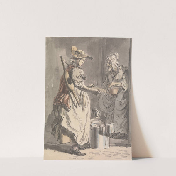 London Cries; A Milkmaid by Paul Sandby