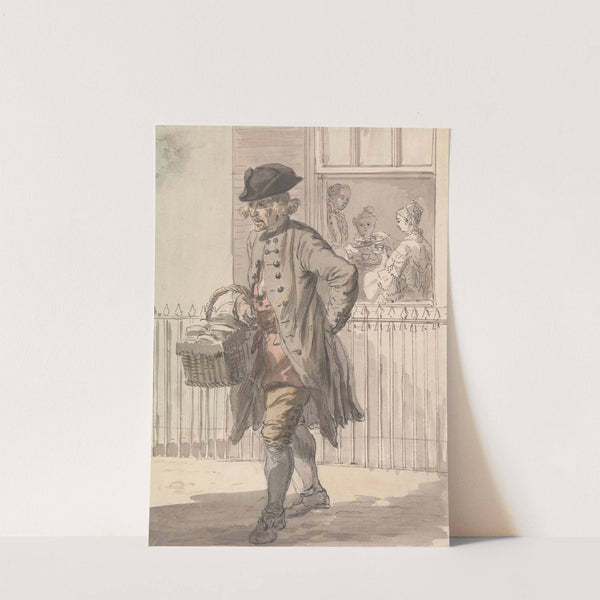 London Cries; A Muffin Man by Paul Sandby