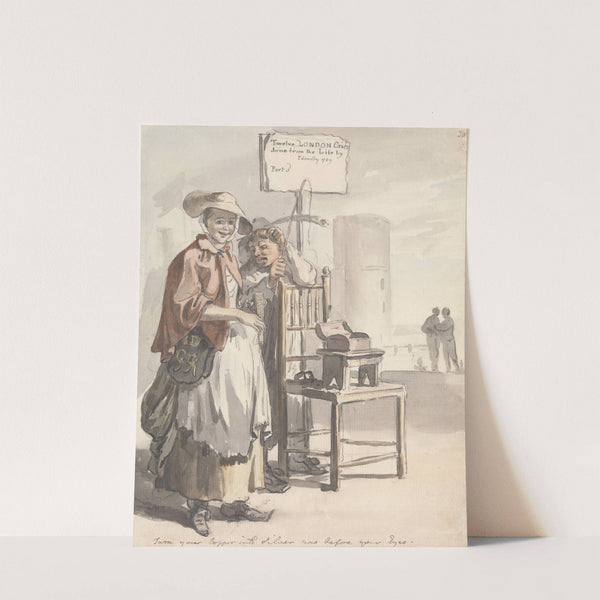 London Cries; ‘Turn your Copper into Silver Now before Your Eyes’ (ca. 1760) by Paul Sandby