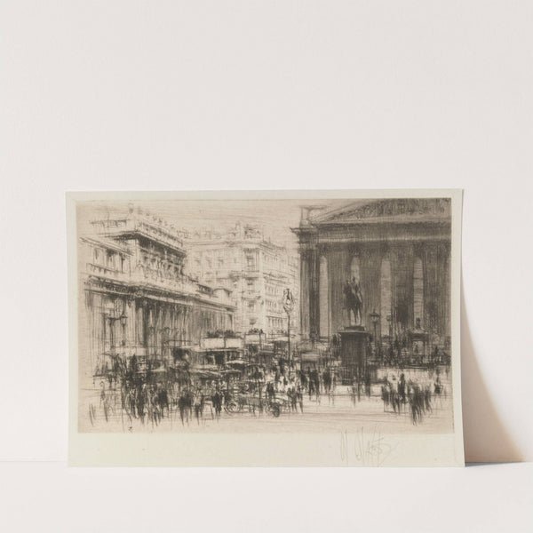 London Set; Bank (with the Royal Exchange) by William Walcot