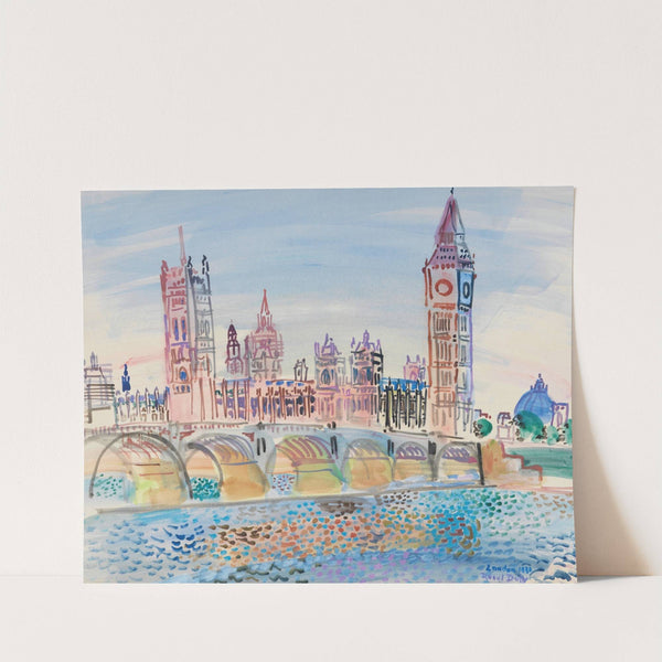 Londres, le Parlement (1930) by Raoul Dufy