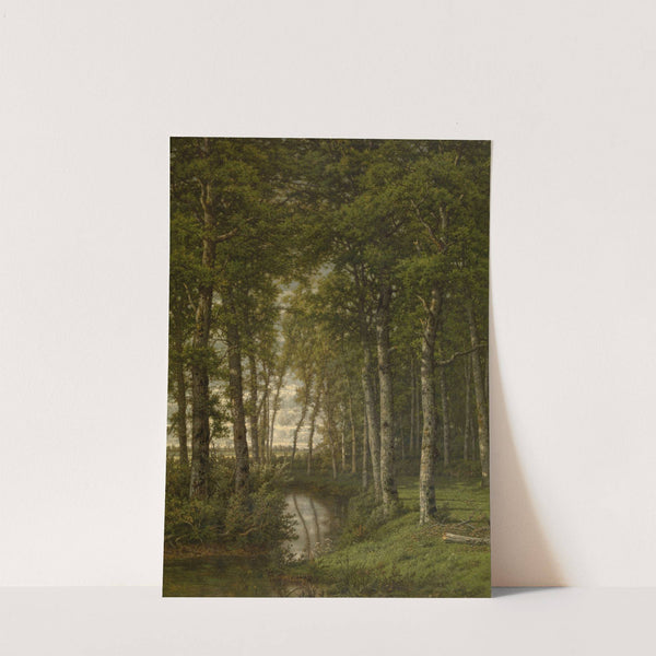 Loneliness. Landscape in the Surroundings of Schilde by Jean Pierre François Lamorinière