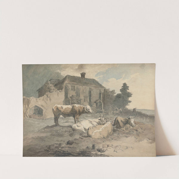 Long-Horned Cattle by Robert Hills