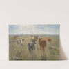 Long Shadows. Cattle on the Island of Saltholm by Theodor Philipsen