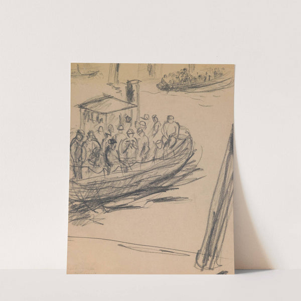 Longboat with Longshoremen (1912) by Max Beckmann