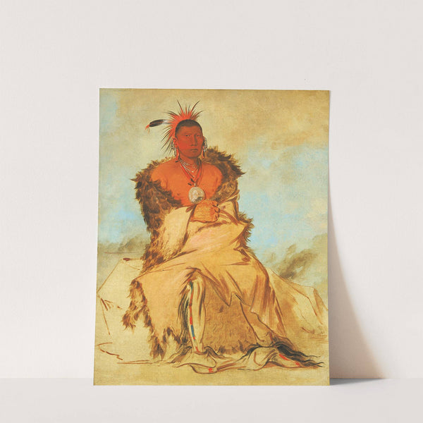 Loo-Rá-Wée-Re-Coo, Bird That Goes To War, a Tapage Pawnee by George Catlin