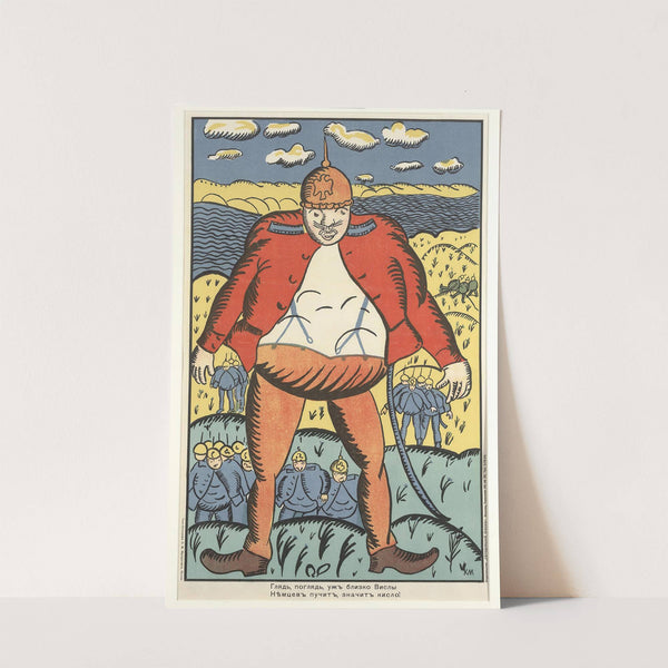 Look, Look, Near The Vistula. The German Bellies Are Swelling Up. So They Don't Feel So Good by Kazimir Malevich