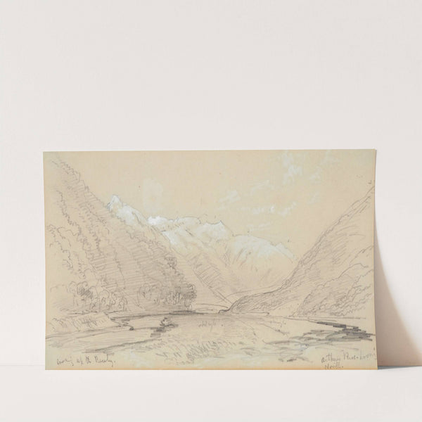 Looking up the Bealey. Arthurs Pass looking north by Nicholas Chevalier