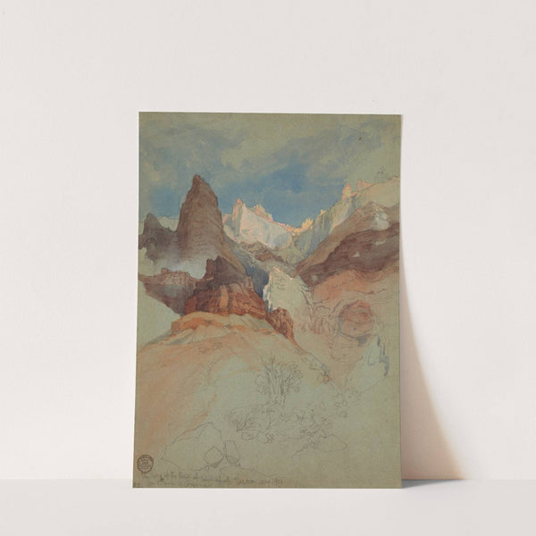 Looking up the Trail at Bright Angel, Grand Canyon, Arizona (1901) by Frederic Edwin Church