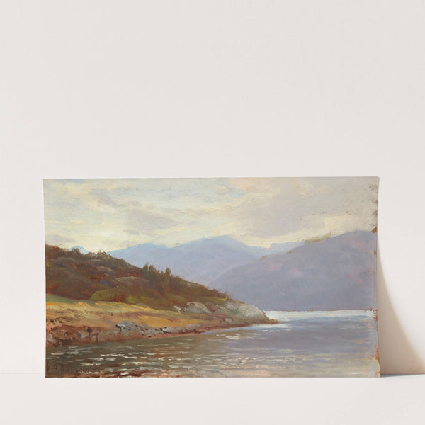 Looking Westward, Norway (Lake Scene). by William Trost Richards