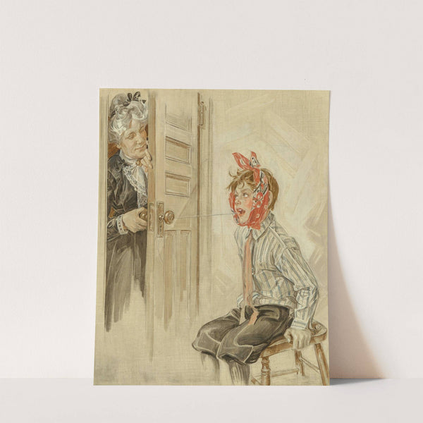 Loose Tooth (1912) by Frank Xavier Leyendecker