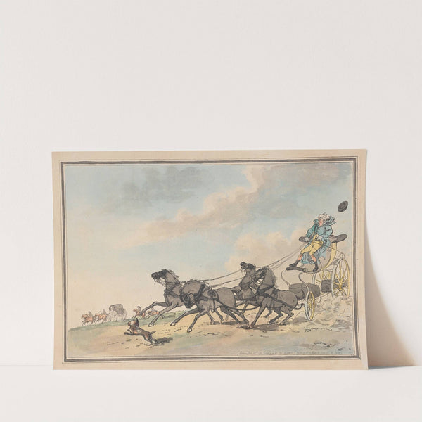 Lord Barrymore’s four in hand (1786) by Thomas Rowlandson