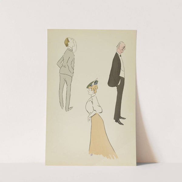 Lord Howard of Walden, personnage masculin non identifié, Mme Chapman (1909) by Georges Goursat (Sem)