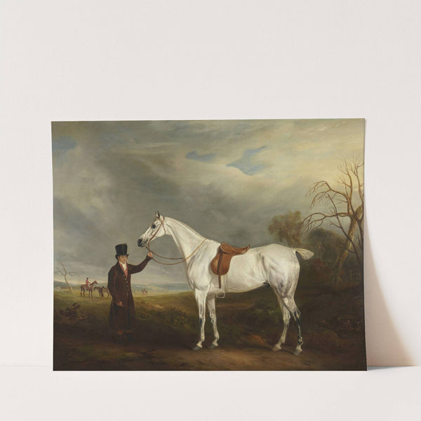 Lord Howe’s Groom with Gray Hunter by John Ferneley