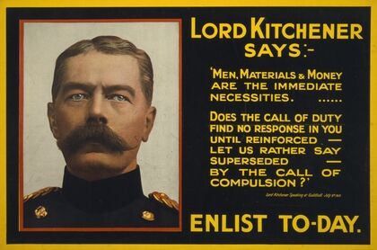 Lord Kitchener says; Enlist to-day (1915)