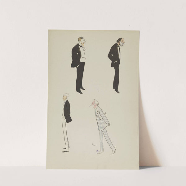 Lord Westbury, Lord Wandsworth, M Hartbuck, M Schiff (1909) by Georges Goursat (Sem)