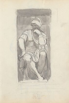 Lorenzo de’ Medici by Michelangelo, from the Tomb of Lorenzo de’ Medici, Church of San Lorenzo, Florence